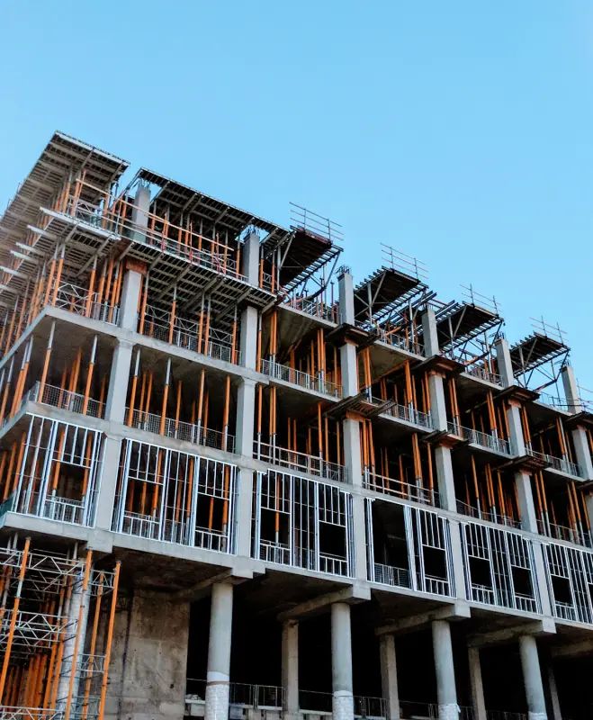 Construction project manager work stock photograph