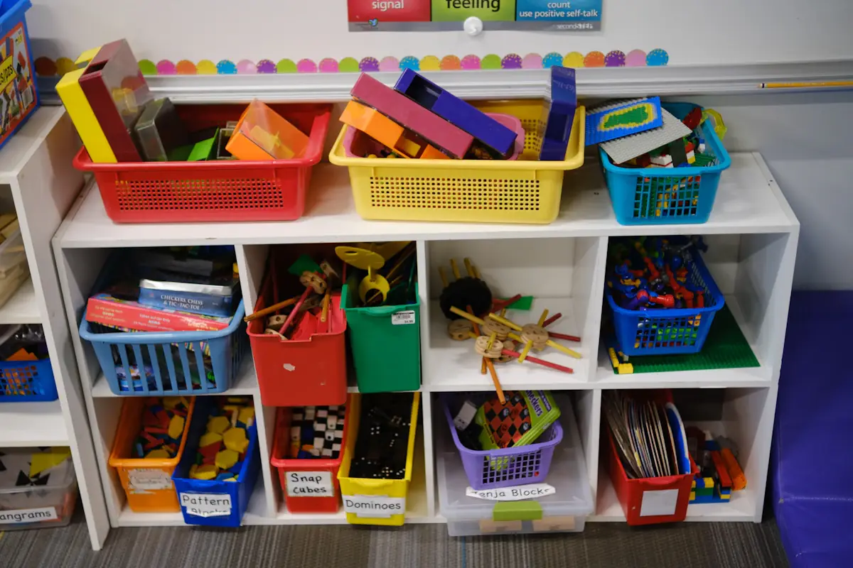 Early childhood educator work stock photograph