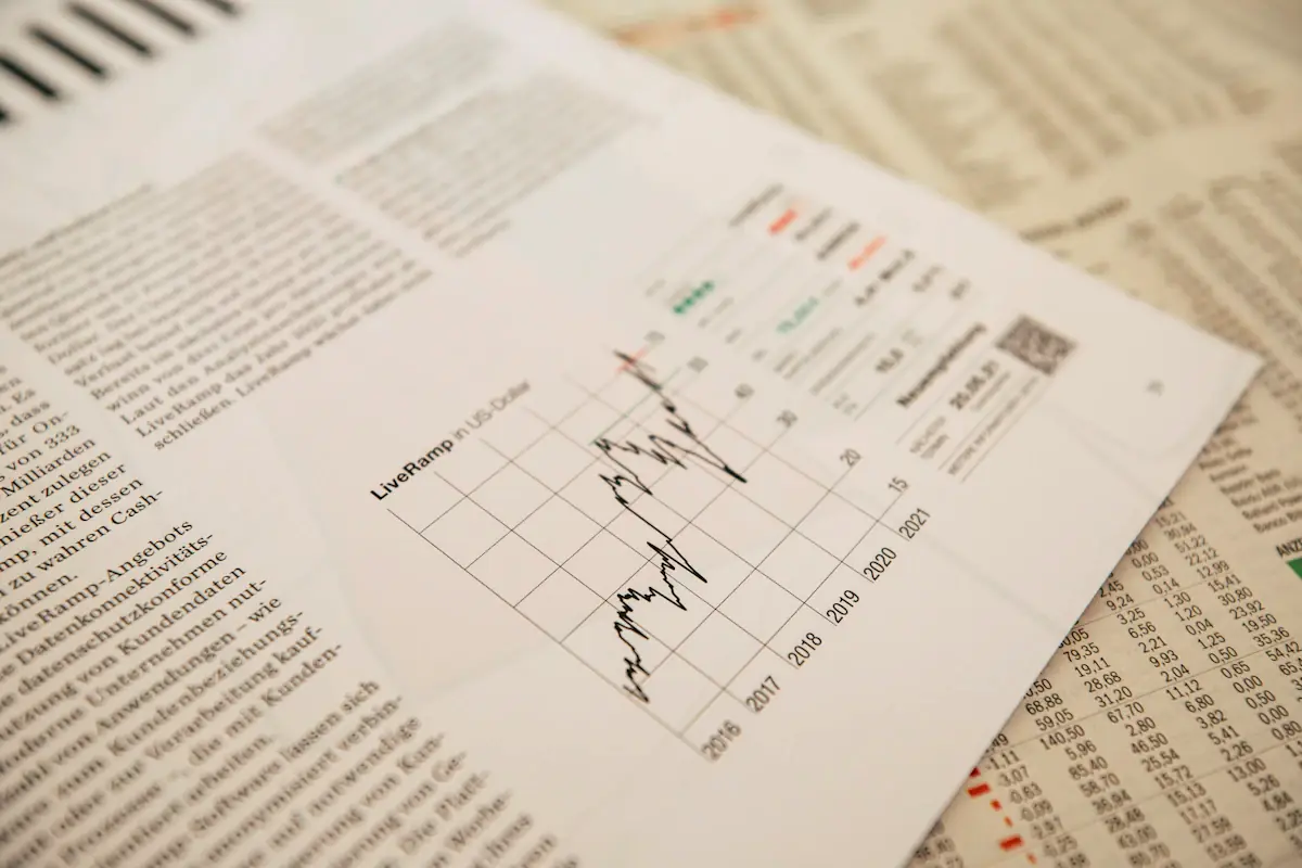 Financial analyst work stock photograph