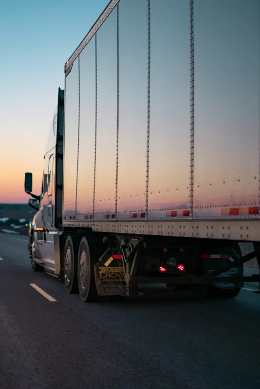 Truck driver work stock photograph