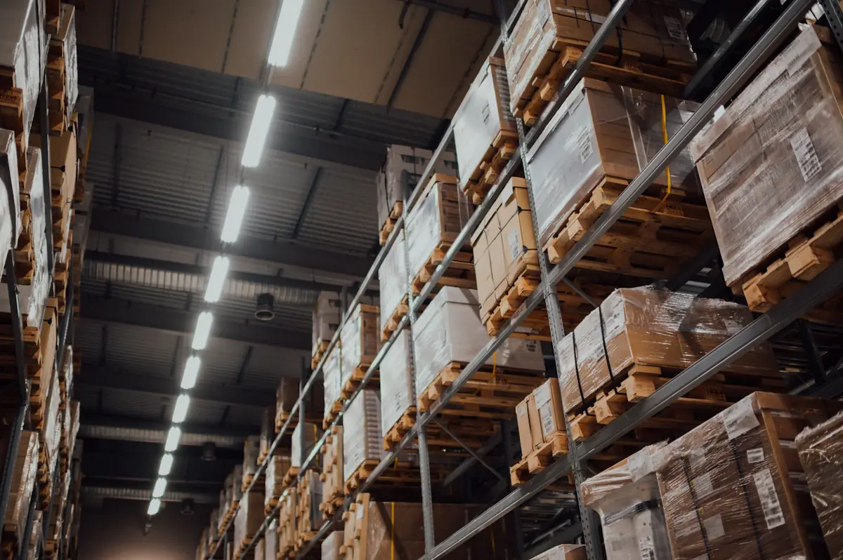 Warehouse worker work stock photograph